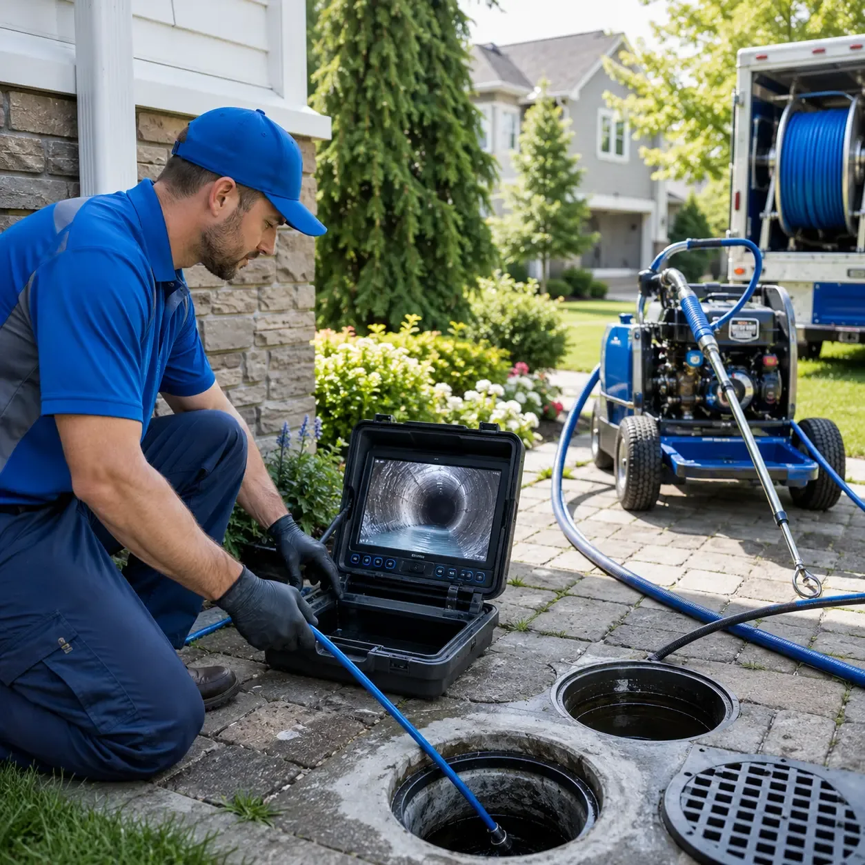 Outdoor drain cleaning professionals serving Potomac, MD