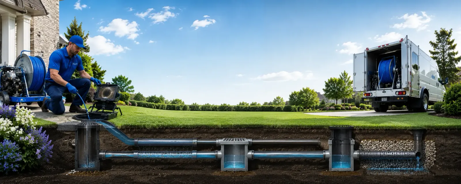 Outdoor drain cleaning information for Potomac, MD